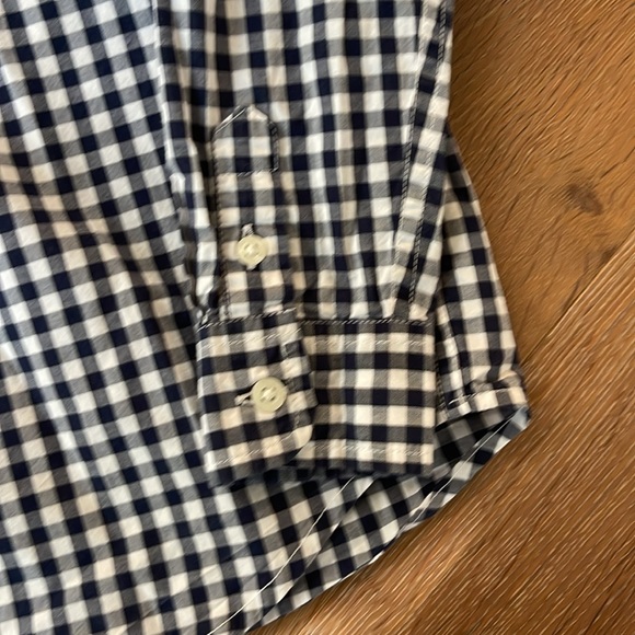 J&J navy and white gingham button down - Picture 2 of 6